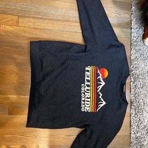 black crew sweatshirt